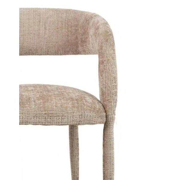 Tkaninowe krzesło IRIS MM001501100351 beżowe do jadalni 47cm