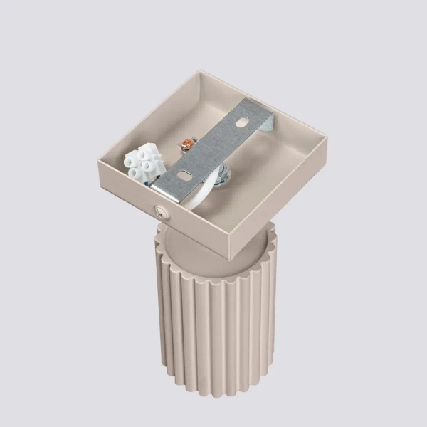 Lampa ścienna z regulacją KARBON SL.1761 tuba ryflowana kaszmirowa