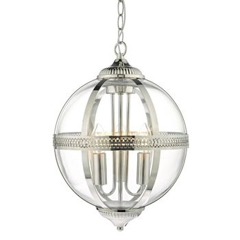 Lampa wisząca Vanessa VAN0338 Dar Lighting ball kula nikiel