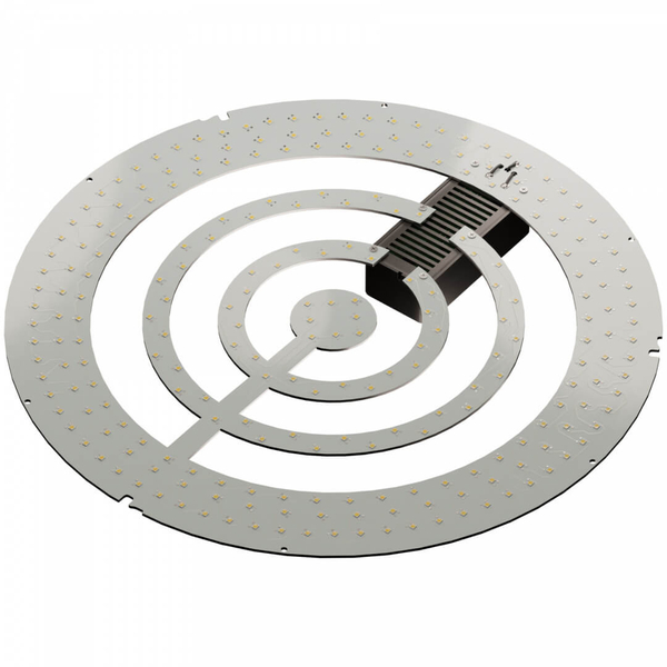 Okrągła lampa sufitowa 137623620750 LED 24W do pokoju szara
