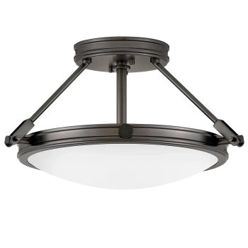 Nowoczesna sufitowa lampa Collier HK-COLLIER-SF-S-BX okrągła czarna