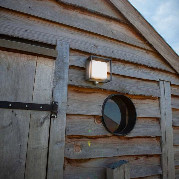 Solarna LAMPA elewacyjna CURTIS 6934601118 Lutec elewacyjna OPRAWA klatka LED 3W 3000K outdoor IP54 szary