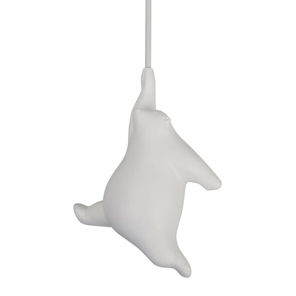 Przysufitowa lampa kula Balu CL0110-S miś dla dziecka biały