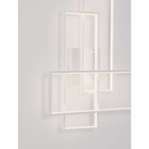 Lampa ścienna do salonu DENVERA LE45477 LED 48W 3200K ramki białe