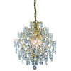 Wisząca LAMPA glamour ROSENDAL 100524 Markslojd metalowa OPRAWA kryształki ZWIS pałacowy crystals przezroczysty złoty brązowy