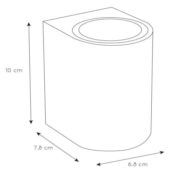 Kinkiet ścienny zewnętrzny ZARO 69801/01/31 Lucide ze ściemniaczem biały
