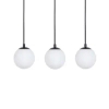 Wisząca lampa kulista Tavira 41265 do salonu tubki regulowane białe czarne