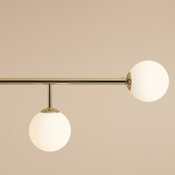 Sufitowa lampa jadalniana Dione 1092PL_L30 Aldex molekuły złota