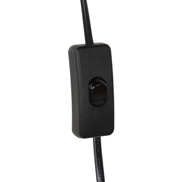 Kinkiet LAMPA ścienna SEBO 06218/01/30 Lucide metalowa OPRAWA loftowy kinkiet półka czarna