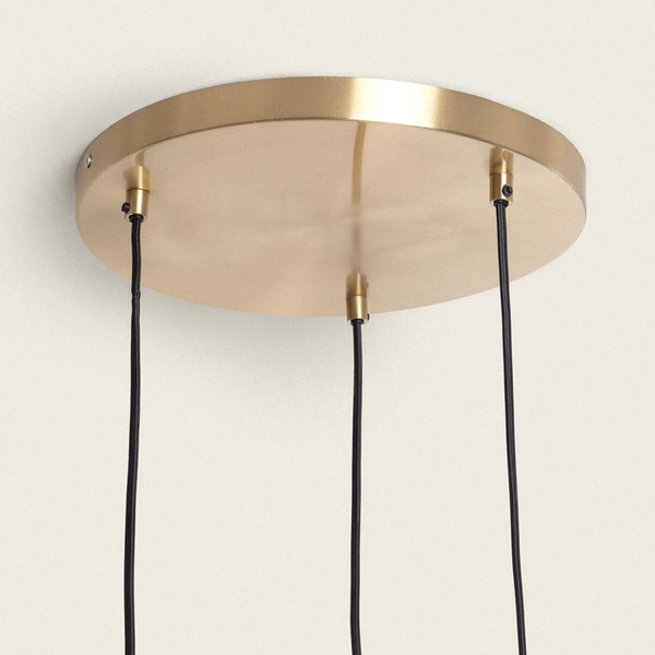 Potrójna lampa wisząca Sfero ABR-3SKCR Abruzzo pomarańczowy różowy złoty