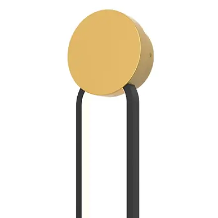 Ledowy naścienny kinkiet 23103 LED 13W 3000K owalny złoty czarny