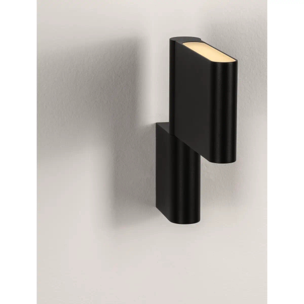 Designerska lampa ścienna RIVENZA LE45541 LED 5W 3000K czarna