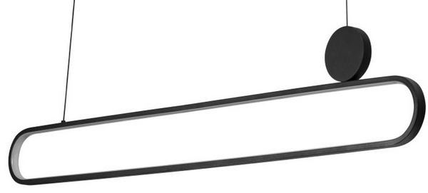 Lampa wisząca ledowa Nicodemo AZ5450 Azzardo 39W 3000-6000K elipsa czarna