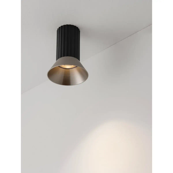 Lampa sufitowa do salonu MARENZO LE45606 metalowa czarna brązowa