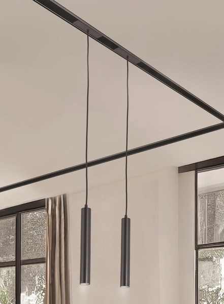 Lampa sufitowa Kerry AZ5203 10W tuba do systemu szynowego 1-faz czarna