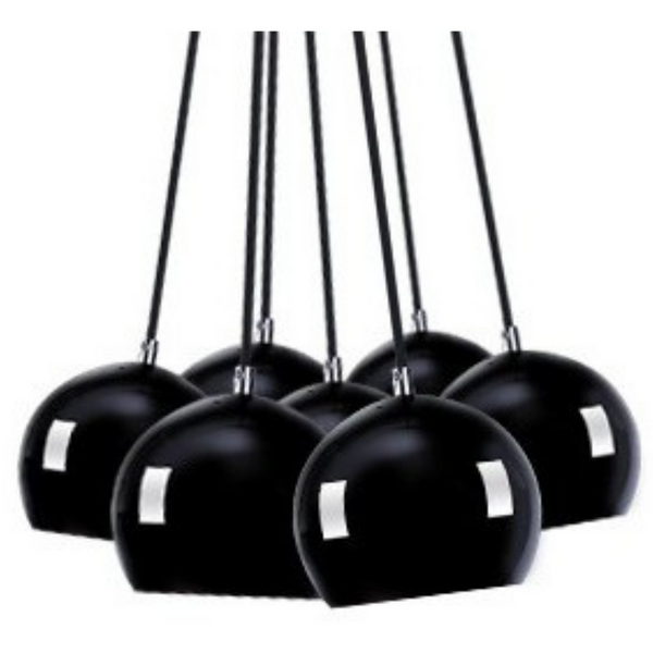 Salonowa wisząca lampa Noa AZ1032 Azzardo wielopunktowa czarny złoty