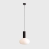 Kulista lampa wisząca do jadalni Flo Mokka M 7000G28_M brązowa