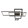 Plafon metalowy 22020 LED 32W+20W 3000K ramki tuby czarne