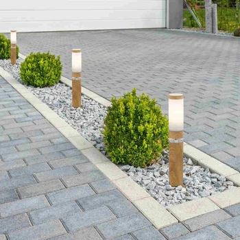 Ogrodowa LAMPA stojąca JAICY 34071 Globo słupek outdoor IP44 brązowy