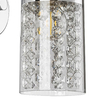 Glamour lampa ścienna Niagara szklany kinkiet z kryształkami chrom
