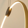 Ringowa wisząca lampa 23094 LED 24W 3000K do jadalni czarny złoty