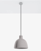 Betonowa LAMPA wisząca SL.0281 kopuła OPRAWA zwis beton szary