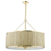 Wisząca lampa hampton Fernella FEN0835 do jadalni trawa morska złoty