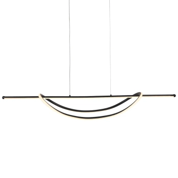 Metalowa lampa wisząca AMBAR ML1584 LED 35W 4000K czarna