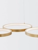 Wisząca lampa pokojowa GARCIA LE42826 rings LED 28W 3000K złota