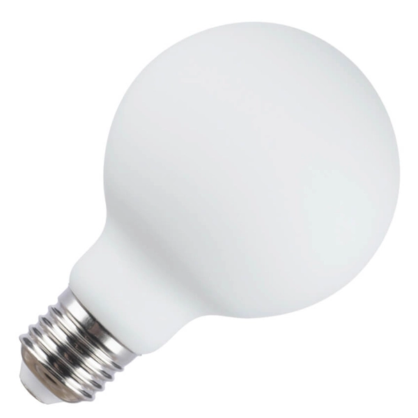 Kulista żarówka 5214-G80-DIM-MILKY E27 LED 9W 4000K ściemnialna