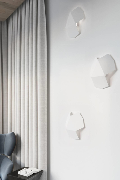 Kinkiet LAMPA ścienna SL.0424 geometryczna OPRAWA metalowa biała