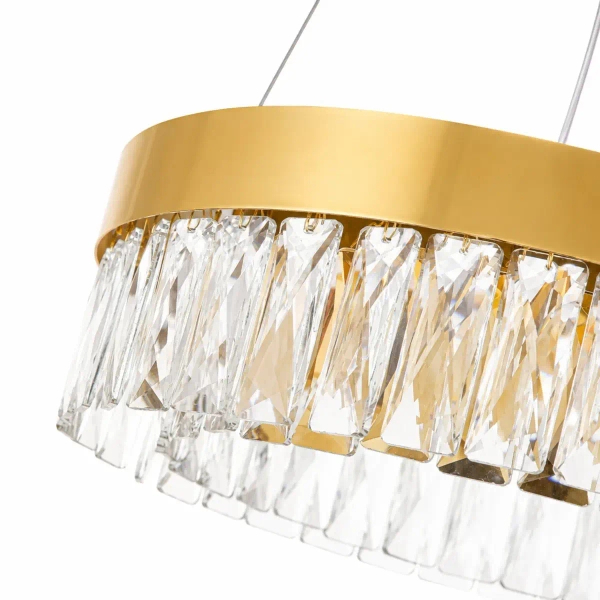 Żyrandol z kryształkami ALEXIS złoty ST-8876P-40 1xLED 10W 3000K glamour