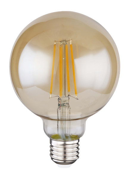 Bursztynowa żarówka 11526A E27 G95 LED 7W 2700K 700lm filament