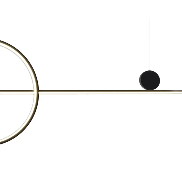 Lampa podwieszana listwa New age SMP0082-L120 Step LED 80W 3000K ring czarna
