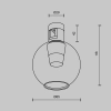 Lampa magnetyczna Bubble Flarty TR148-1-3W2.7K-BS-DE LED 3W 2700K mosiądz