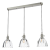 Lampa potrójna wisząca Hadano HAD3661-11 szklana chrom przezroczysty