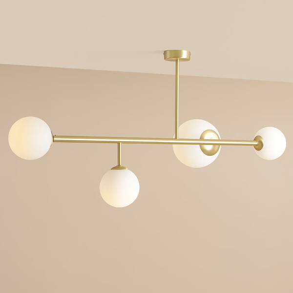Przysufitowa lampa molekułowa Dione 1092PL_L40 Aldex glass mosiądz
