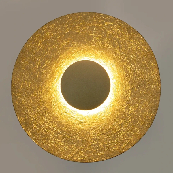 Okrągły kinkiet ścienny Sole 41514 LED 7W 3000K dysk złoty
