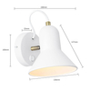 Kinkiet LAMPA ścienna ASTAMA LP-1122/1W WH Light Prestige industrialna OPRAWA metalowa regulowana biała