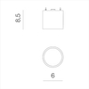 Lampa sufitowa do systemu szynowego Daniel AZ5309 LED 8W 4000K 1-faz czarna