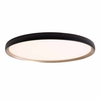 Okrągły plafon Vik C0237 LED 40W+5W 3000K metalowy czarny złoty
