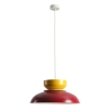 Lampa wisząca burgundowa ALDO 1xE27 do salonu nad wyspę 1152G15_14_J