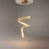 Wisząca lampa spiralna Krone P097PL-L48BS3K LED 48W 3000K mosiądz