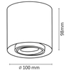 Lampa sufitowa XENO 312037 Polux metalowa okrągła LED 10W 3000K downlight biała złota