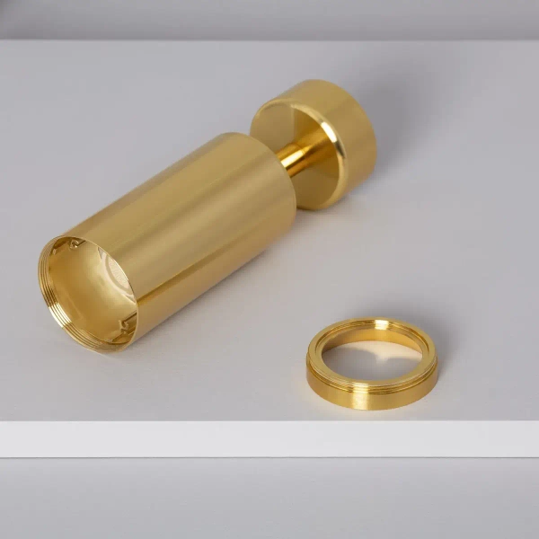 Regulowana lampa natynkowa Estetica ABR-LPC-Z-GU10 tuba reflektor złoty