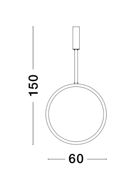 Sypialniana lampa wisząca AUTLAN LE42775 nad łóżko LED 35W 3000K złota