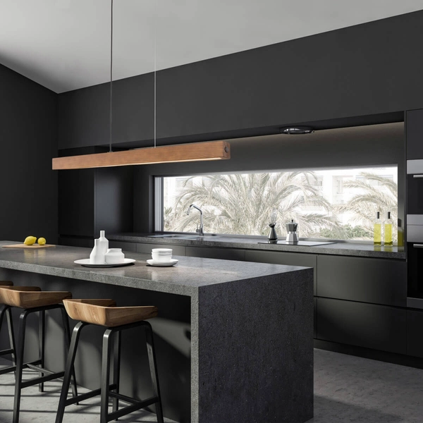 Zwisająca lampa Teo 1449 LED 13W 3000K belka listwa drewniana