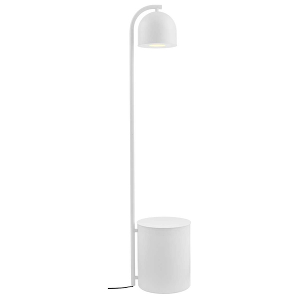 Dekoracyjna LAMPA stojąca BOTANICA 40850108 Kaspa podłogowa OPRAWA metalowa tuba z doniczką szara