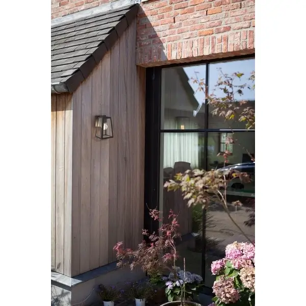 Elewacyjna LAMPA ogrodowa FIA 5290903012 Lutec ścienna OPRAWA zewnętrzna metalowa IP44 czarna