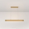Lampa wisząca listwa podłużna metalowa LED 23W 3000K złota Step OUTLET
